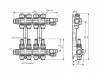 Grindinio šildymo kolektorius ProCalida EF1 K 4 kontūrams