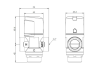 Termostatinis vožtuvas ATM 563 (DN20 G1" 35-60°C Kvs 2.5)